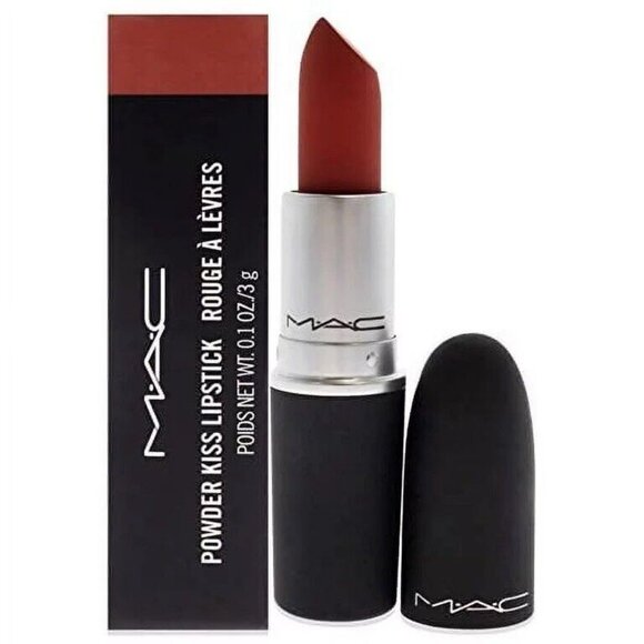 Mac Retired Powder Kiss Lipstick #316 Devoted to Chili 100% Authentic New In Box - Picture 1 of 7